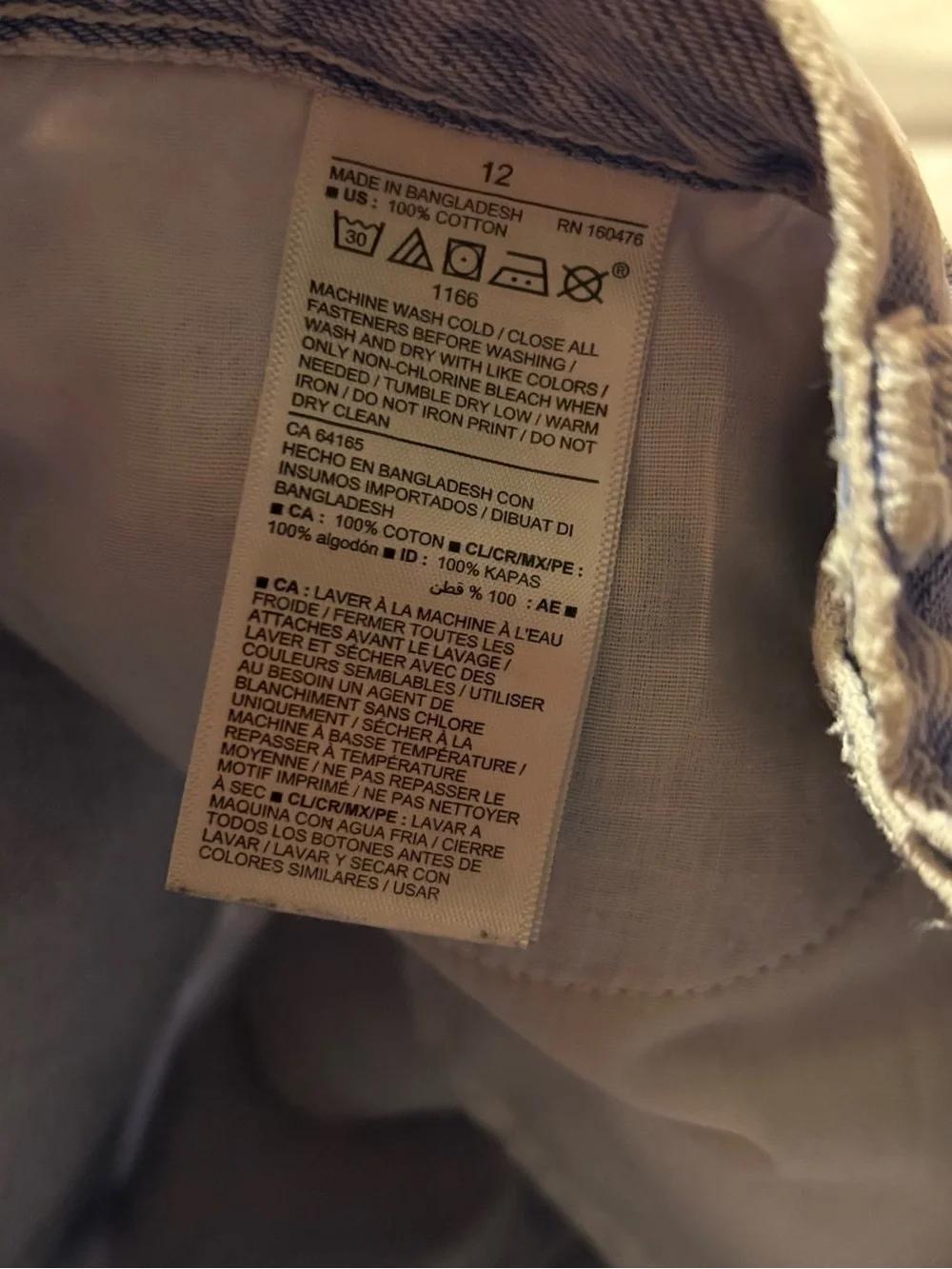 Old Navy Light Blue Denim Cutoff Shorts